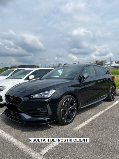 SPLITTER ADATTO PER SEAT CUPRA LEON 2020+ LOOK SPORTIVA NERO LUCIDO