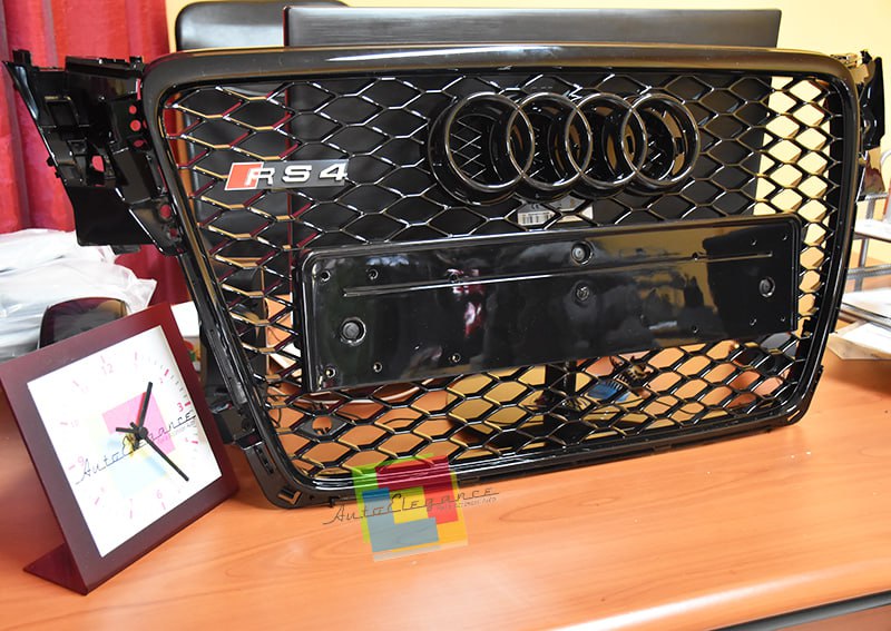 ✨GRIGLIA ANTERIORE AUDI A4 B8 2008 al 2012 AVANT BERLINA NERA NIDO D'APE QUATTRO