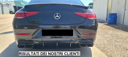DIFFUSER SUITABLE FOR MERCEDES CLS C257 2018+ AMG LOOK CLS63s GLOSSY BLACK