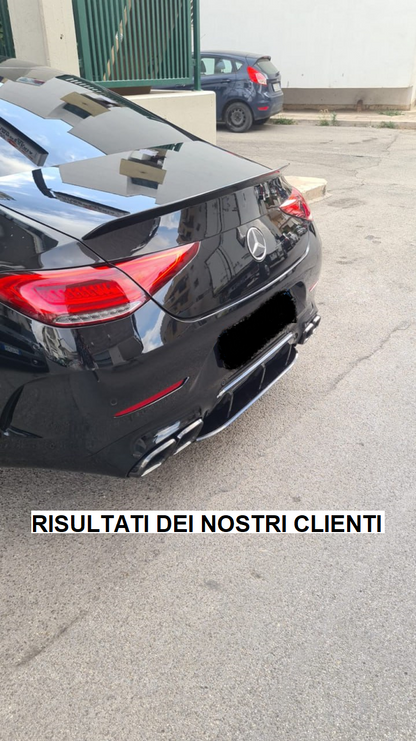 DIFFUSER SUITABLE FOR MERCEDES CLS C257 2018+ AMG LOOK CLS63s GLOSSY BLACK