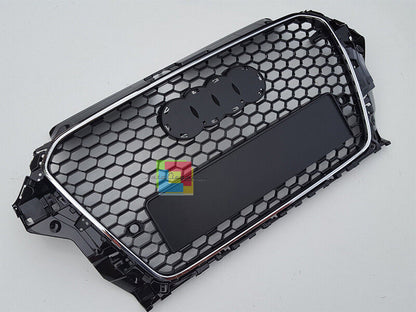 ART. 0343 GRIGLIA AUDI A3 8V 2012-2016 LOOK RS3 BORDO CROMATO