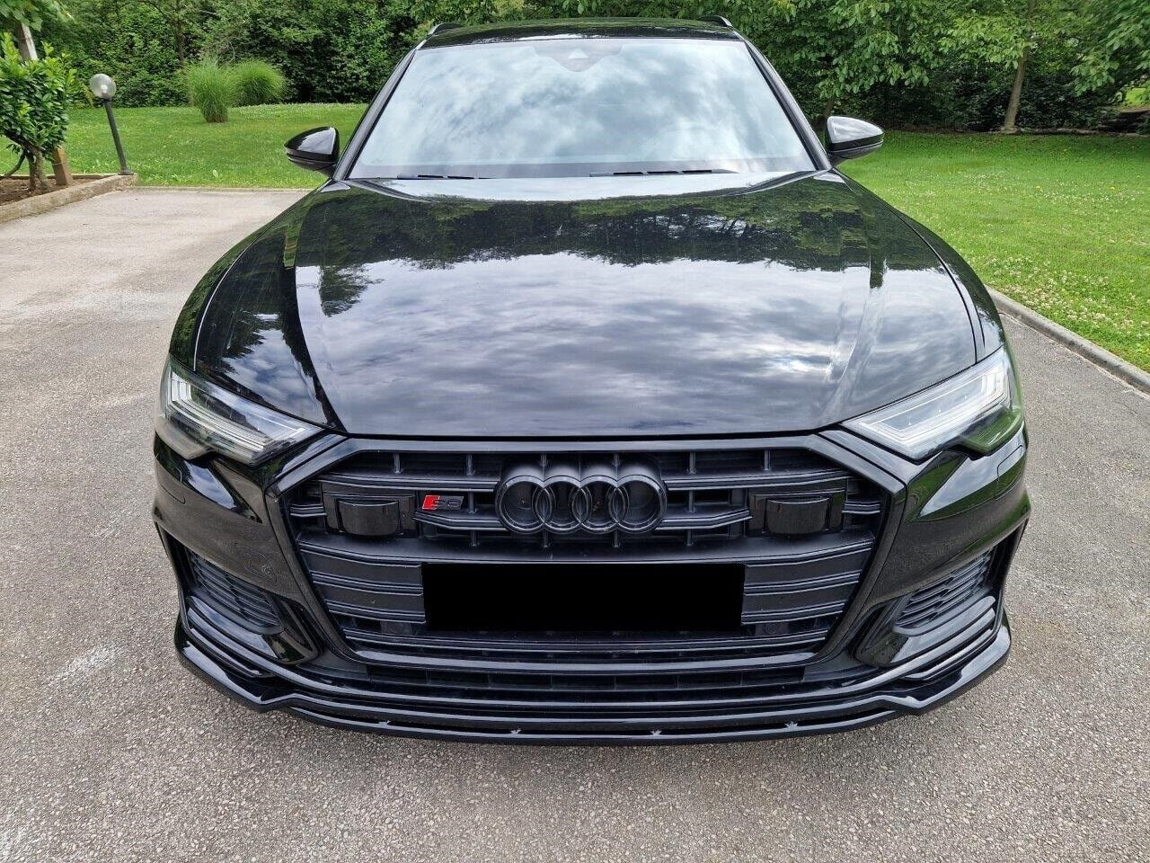 💕ART.1843 SPLITTER AUDI A6 C8 2018+ S6 NERO LUCIDO 2 PEZZI💕