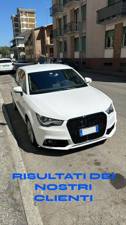 GRIGLIA ADATTA PER AUDI A1 8X 2010-2014 LOOK RS1 NERO LUCIDO