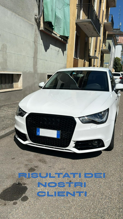 GRIGLIA ADATTA PER AUDI A1 8X 2010-2014 LOOK RS1 NERO LUCIDO