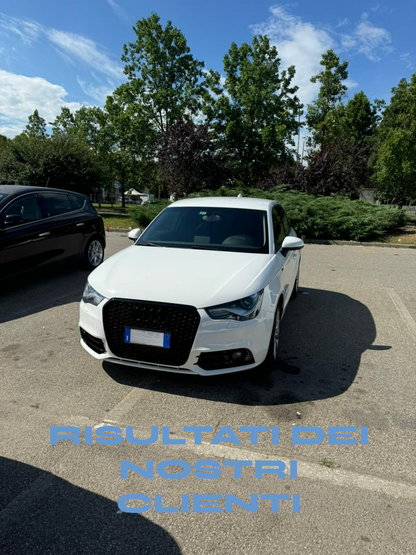 GRIGLIA ADATTA PER AUDI A1 8X 2010-2014 LOOK RS1 NERO LUCIDO