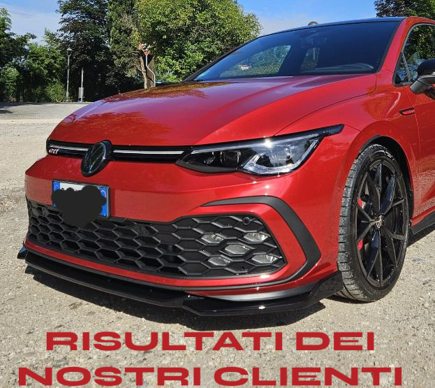 SPLITTER ADATTO PER GOLF 8 GTI GTD GTE RLINE NERO LUCIDO TOP