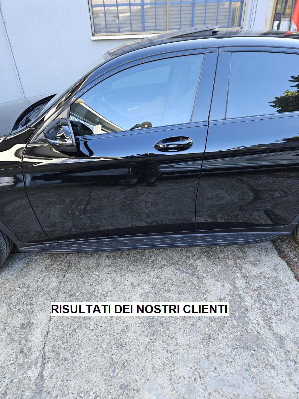 PEDANE LATERALI SOTTOPORTA PER MERCEDES GLC X253 C253 2019+ COUPE SUV NERO 0225