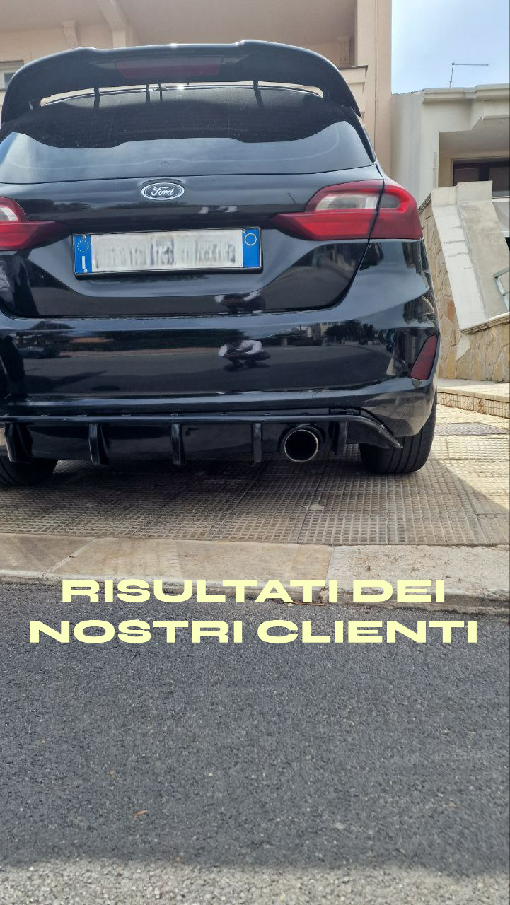 ⭐DIFFUSER SUITABLE FOR FORD FIESTA MK8 2017+⭐ ST-LINE GLOSS BLACK⭐