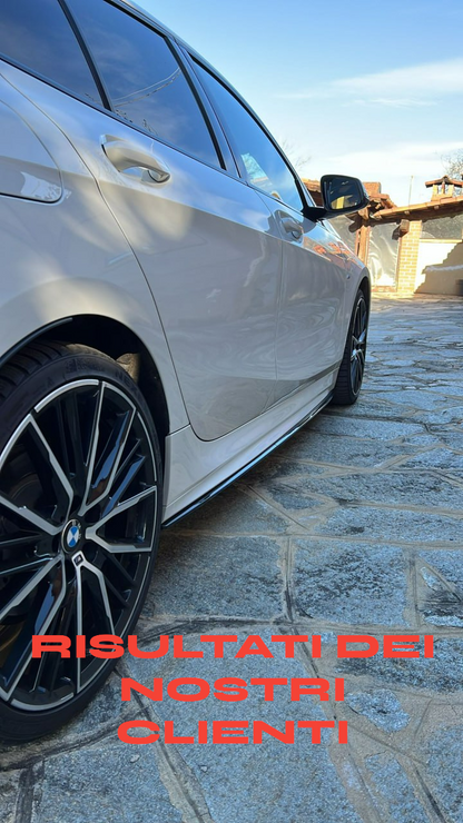 🔝BMW SERIE 1 F40 🔝LAME SOTTO MINIGONNE LATERALI SOTTOPORTA SPORTIVI ABS🔝