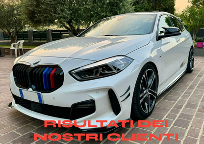 🔝BMW SERIE 1 F40 🔝LAME SOTTO MINIGONNE LATERALI SOTTOPORTA SPORTIVI ABS🔝