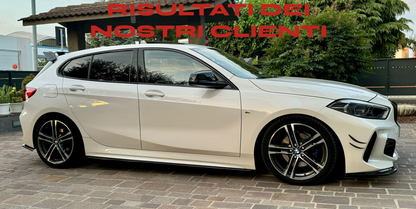 🔝BMW SERIE 1 F40 🔝LAME SOTTO MINIGONNE LATERALI SOTTOPORTA SPORTIVI ABS🔝