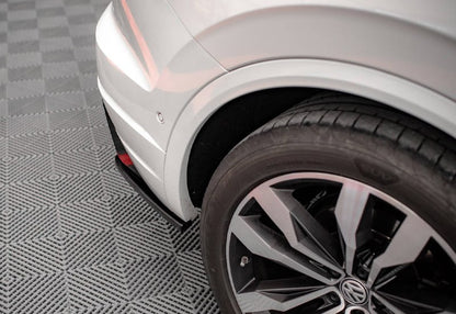 ✨AERO FLAPS A PLUS R LINE V1 STYLE ADATTO PER VW TOUAREG MK3 NERO LUCIDO✨