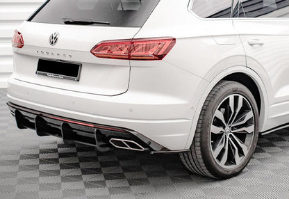 ✨AERO FLAPS A PLUS R LINE V1 STYLE ADATTO PER VW TOUAREG MK3 NERO LUCIDO✨