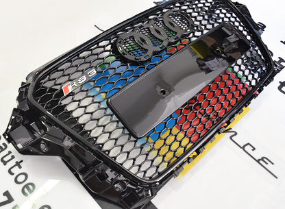 ART. 0581 GRIGLIA AUDI A3 8V 2012-2016 LOOK RS3 NERA