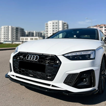 ⭐1904 SPLITTER ADATTO PER AUDI A5 F5 2019+ SLINE S5 LIFT NERO LUCIDO⭐