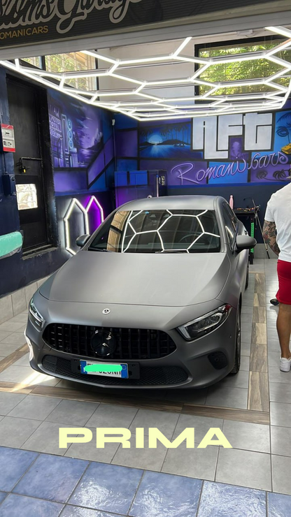 🔝PARAURTI ADATTO PER MERCEDES-BENZ CLASSE A W177 LOOK AMG A45S GRIGLIA CROMATA