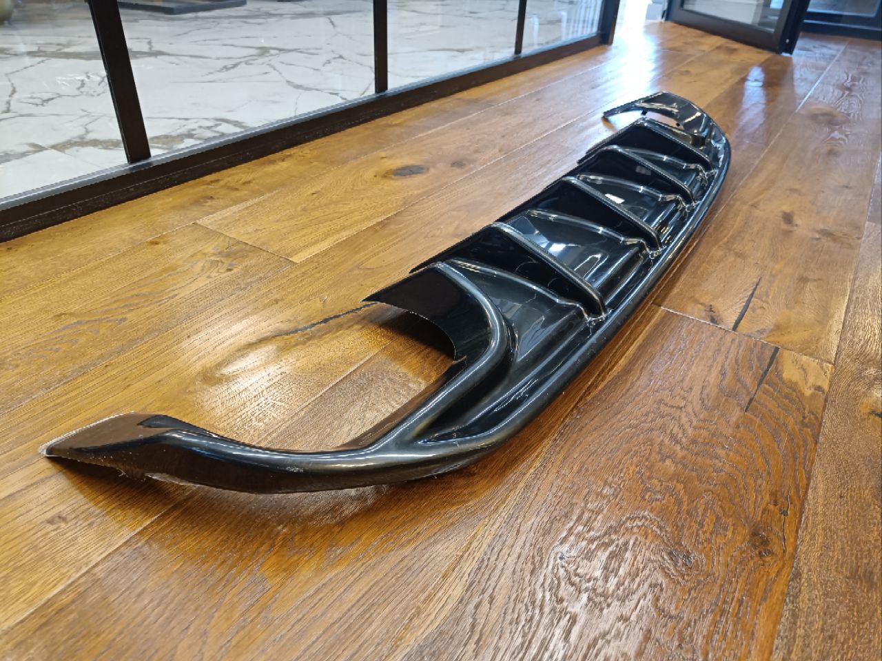 🔥.1906 DIFFUSORE ADATTO PER AUDI A3 8Y 2020+ SLINE S3 SPORTBACK NERO LUCIDO🔥