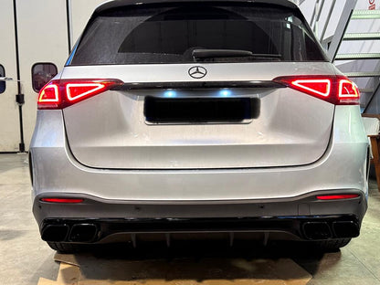 😍Diffusore Posteriore +Terminale di Scarico adatto per Mercedes GLE W167 V167