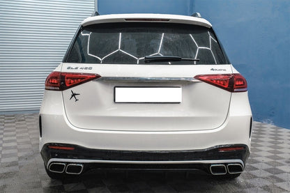 😍Diffusore Posteriore +Terminale di Scarico adatto per Mercedes GLE W167 V167