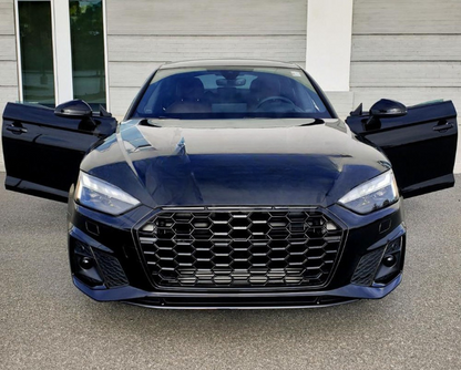 1919⭐GRIGLIA ADATTO PER AUDI A5 F5 2019-2024 LOOK S5 NERO LUCIDO⭐