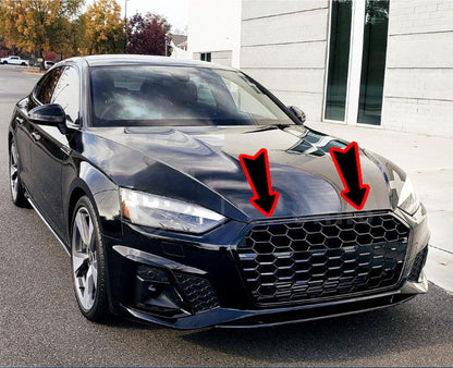 1919⭐GRIGLIA ADATTO PER AUDI A5 F5 2019-2024 LOOK S5 NERO LUCIDO⭐