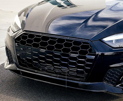 1919⭐GRIGLIA ADATTO PER AUDI A5 F5 2019-2024 LOOK S5 NERO LUCIDO⭐