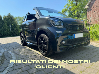 📣SMART FORTWO 453 2014+ SPLITTER SOTTO PARAURTI ANTERIORE SPORTIVO IN ABS📣