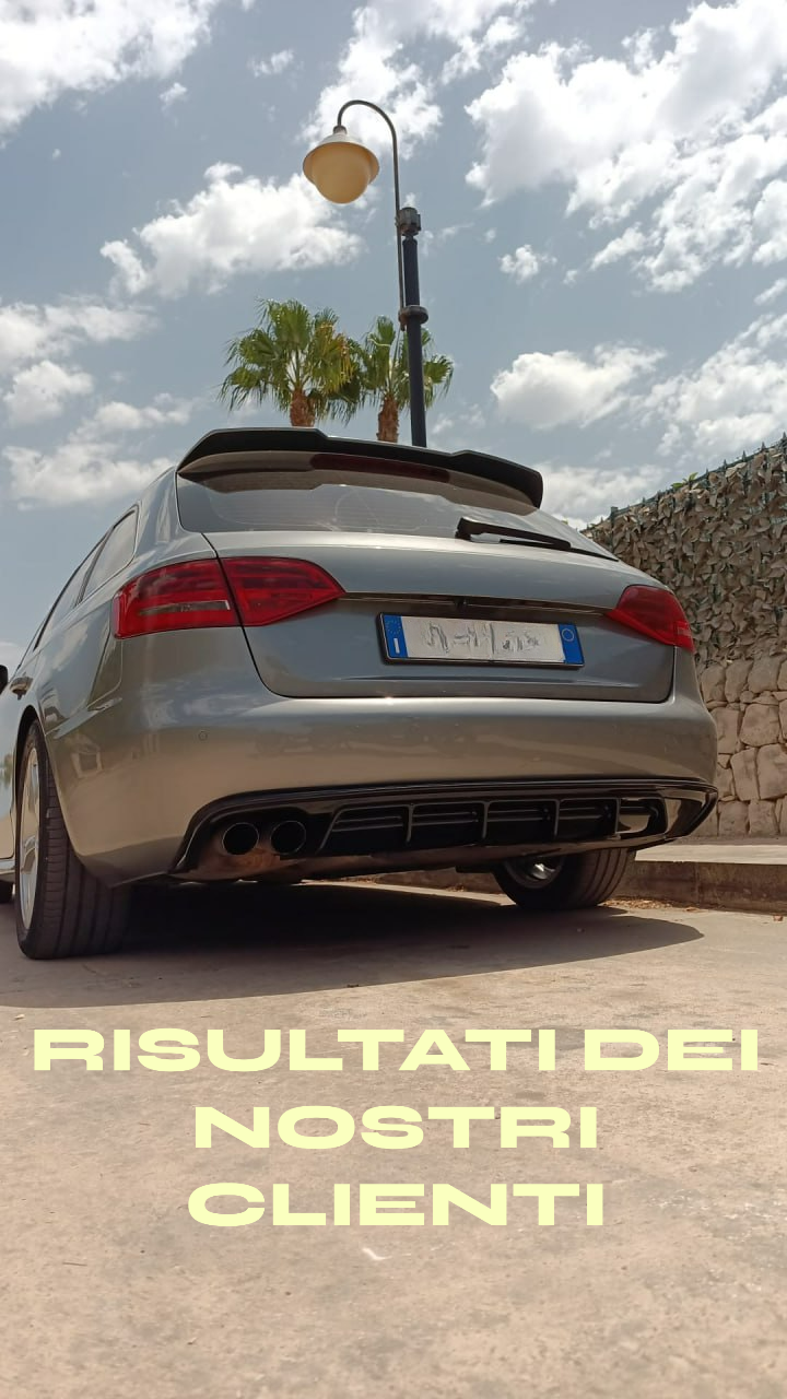 ✨Rear diffuser suitable for Audi A4 B8 (8K) RS4 LOOK 07-14 GLOSSY BLACK✨