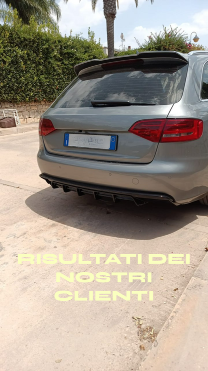 ✨Rear diffuser suitable for Audi A4 B8 (8K) RS4 LOOK 07-14 GLOSSY BLACK✨