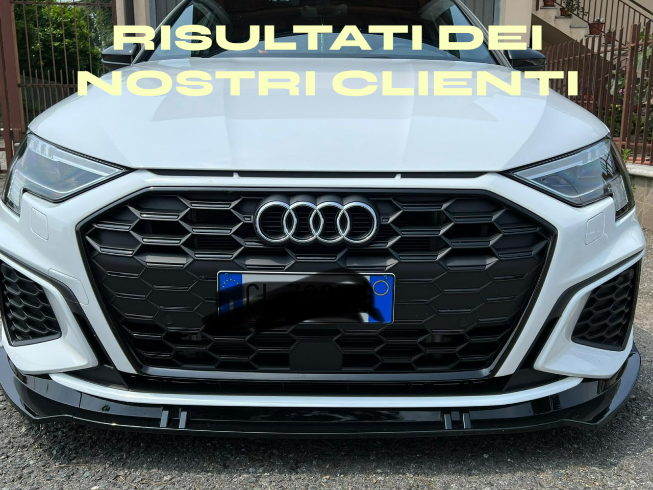 ✨SPLITTER ADATTO PER AUDI A3 8Y 2020+ SLINE NERO LUCIDO✨