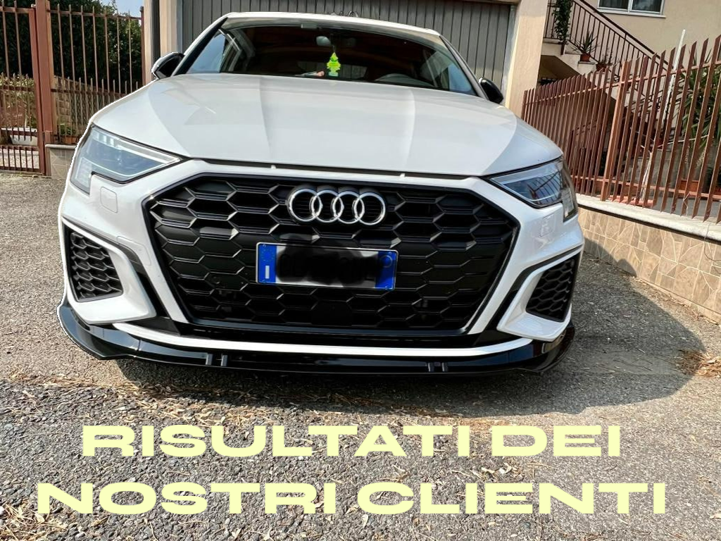 ✨SPLITTER ADATTO PER AUDI A3 8Y 2020+ SLINE NERO LUCIDO✨
