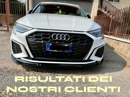 ✨SPLITTER ADATTO PER AUDI A3 8Y 2020+ SLINE NERO LUCIDO✨