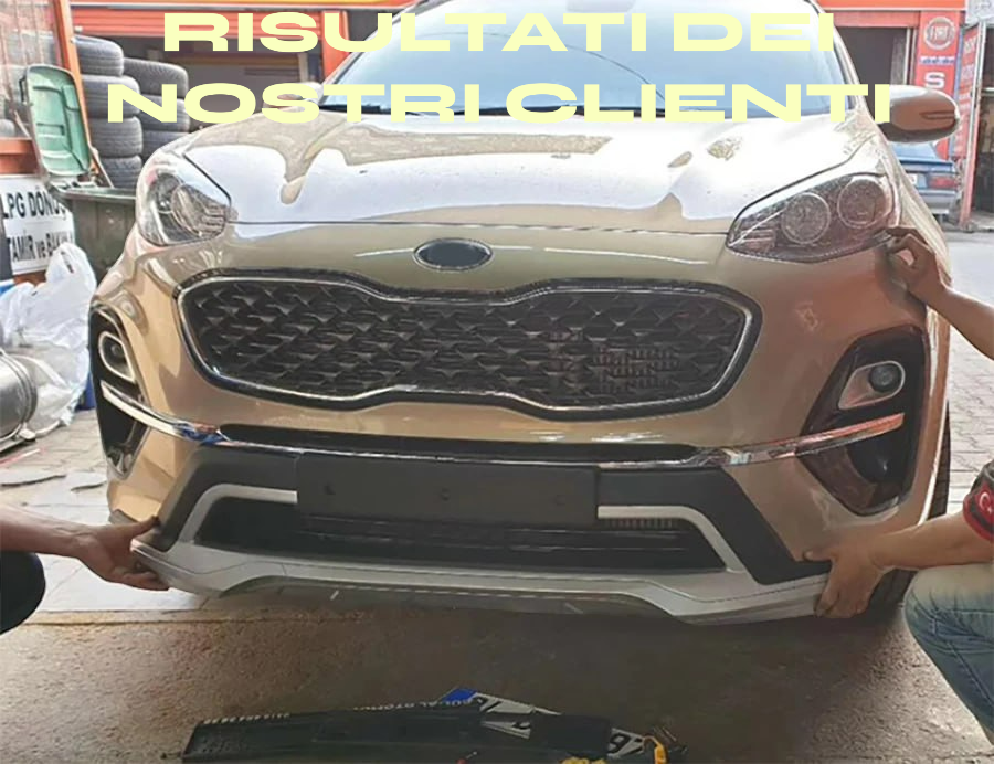 ✔️PARAURTI ANTERIORE+POSTERIORE SPORTIVI KIA SPORTAGE QL 2019-2021 ABS/PLASTICA