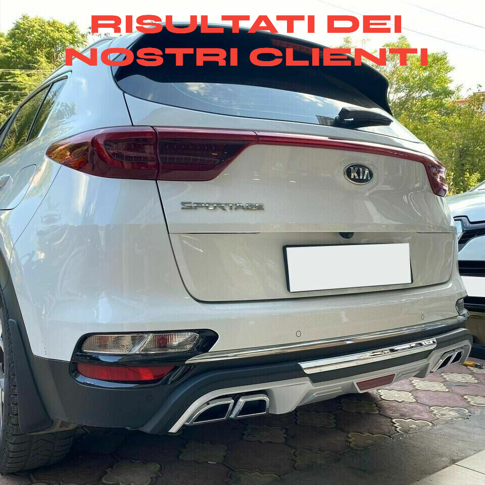 ✔️PARAURTI ANTERIORE+POSTERIORE SPORTIVI KIA SPORTAGE QL 2019-2021 ABS/PLASTICA