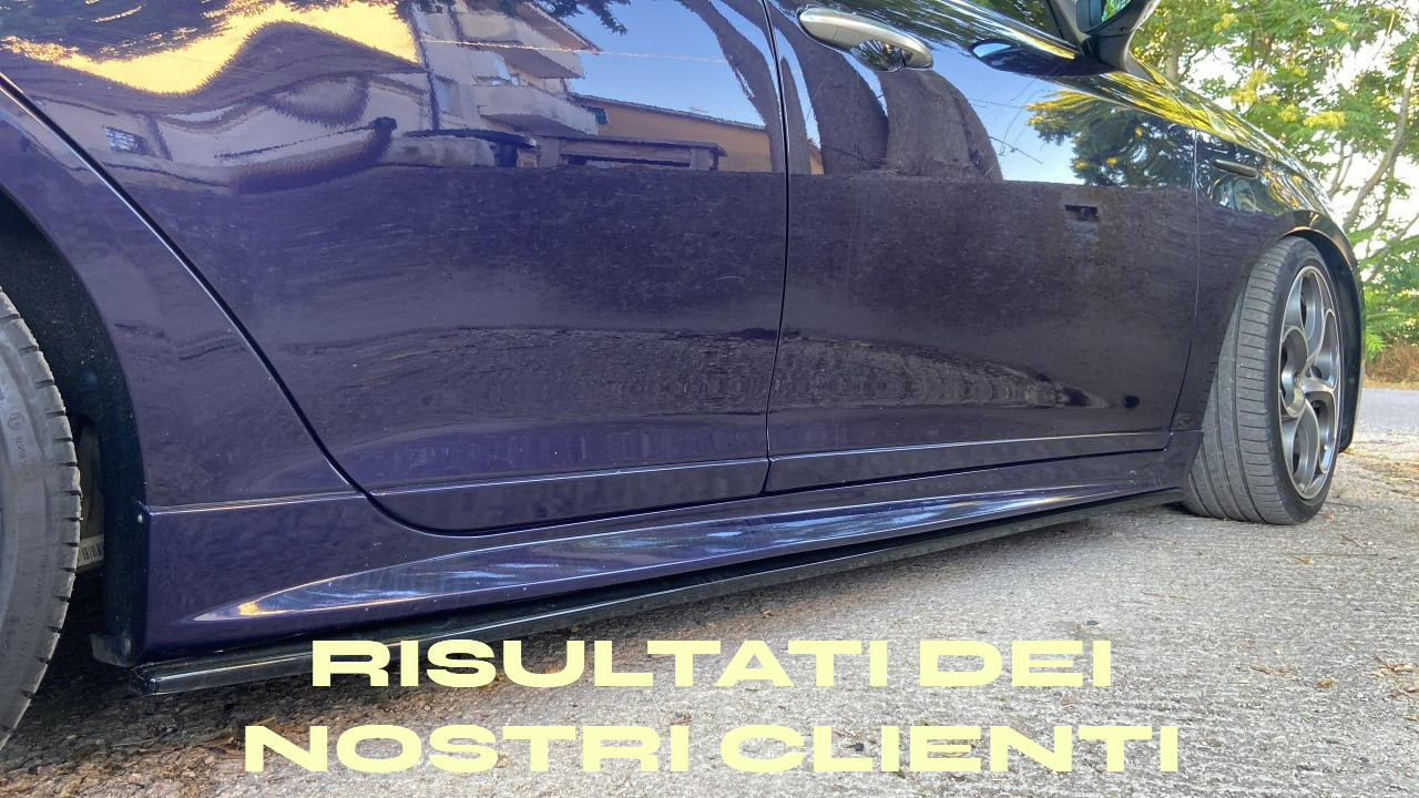💎UNDER SKIRTS SUITABLE FOR ALFA ROMEO GIULIETTA 2010-2020 GLOSSY BLACK💎 