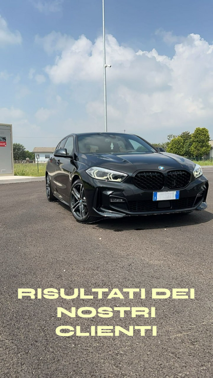 💎GRIGLIA ADATTA PER BMW SERIE 1 F40 LOOK M PERFORMANCE DESIGN NERA DIAMANTATA💎