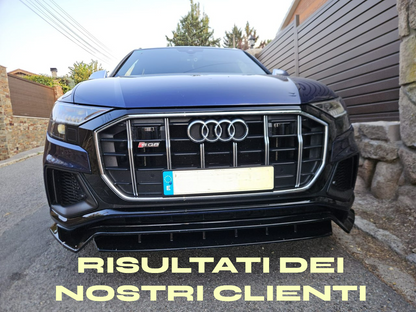 SPLITTER SUITABLE FOR AUDI Q8 2018-2024 S-line SQ8 GLOSSY BLACK 