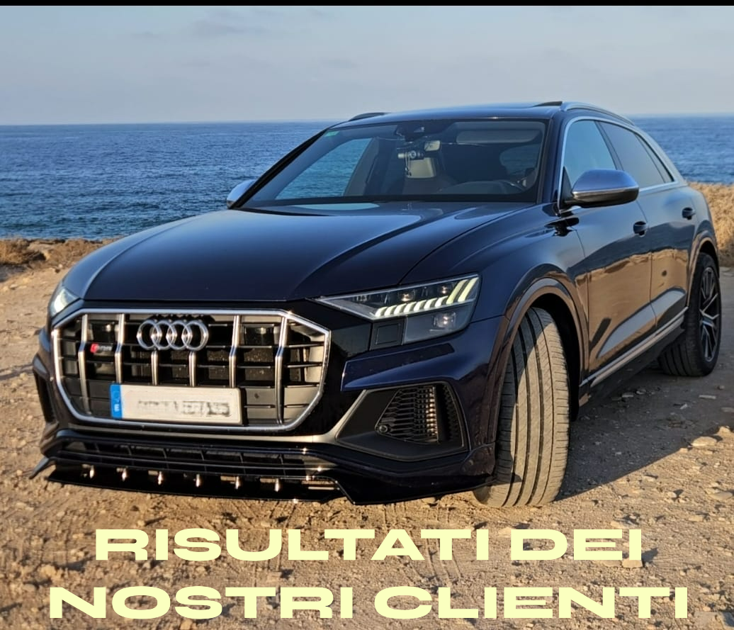 SPLITTER SUITABLE FOR AUDI Q8 2018-2024 S-line SQ8 GLOSSY BLACK 