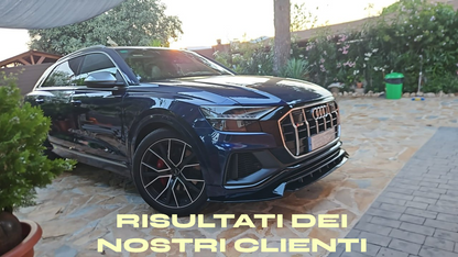 SPLITTER SUITABLE FOR AUDI Q8 2018-2024 S-line SQ8 GLOSSY BLACK 