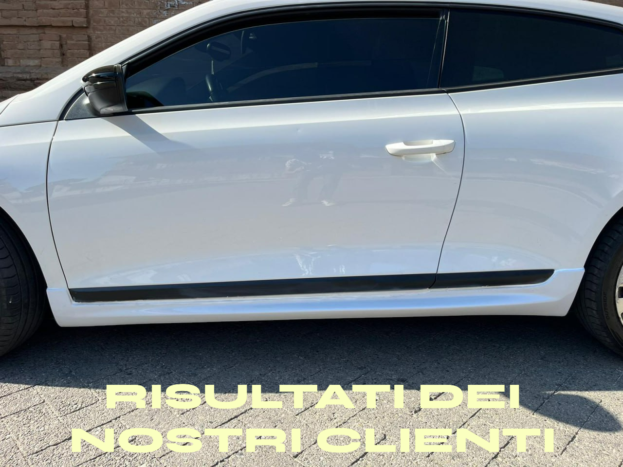 ⭐MINIGONNE LATERALI PER VW SCIROCCO DAL 2008+ SPOILER SOTTO PORTA ABS LOOK RLINE