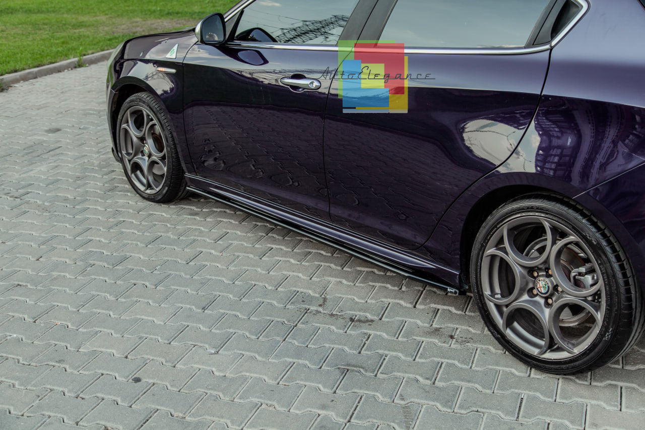 💎UNDER SKIRTS SUITABLE FOR ALFA ROMEO GIULIETTA 2010-2020 GLOSSY BLACK💎 