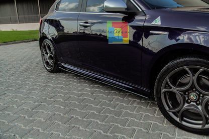 💎UNDER SKIRTS SUITABLE FOR ALFA ROMEO GIULIETTA 2010-2020 GLOSSY BLACK💎 