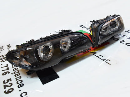 ⭐Pair of headlights suitable for bmw 3 series e46 angel eyes led 2003-2006⭐