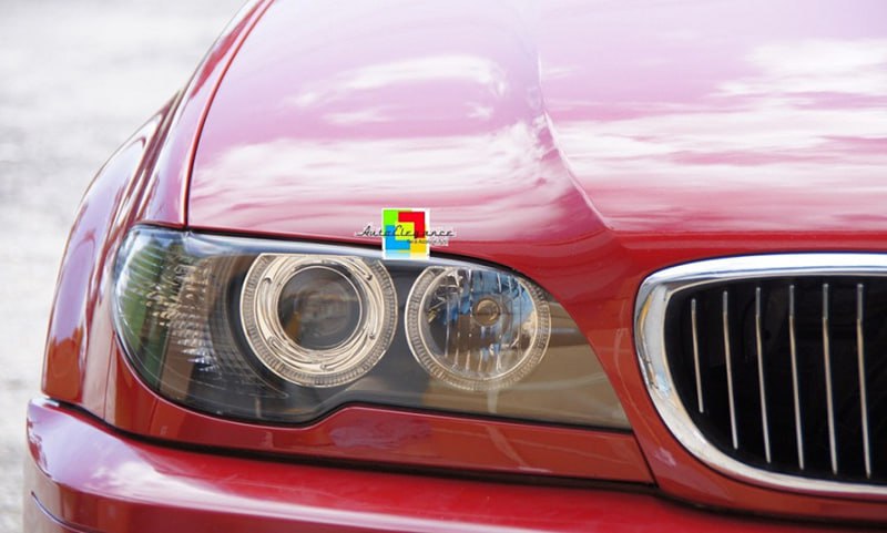 ⭐Pair of headlights suitable for bmw 3 series e46 angel eyes led 2003-2006⭐