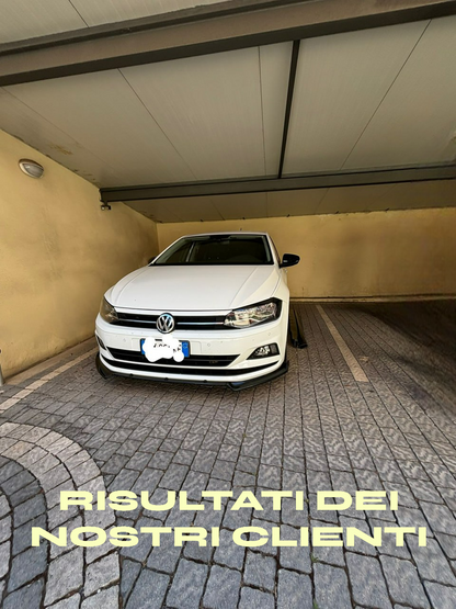 ⭐VW POLO SPLITTER AW1 2017+ LOOK STANDARD EVO NERO LUCIDO⭐