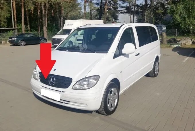 💎GRIGLIA ADATTO PER MERCEDES VITO W639 2003-2010 NERO OPACO💎