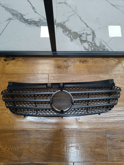 💎GRIGLIA ADATTO PER MERCEDES VITO W639 2003-2010 NERO OPACO💎