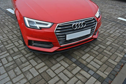 1943💥GRIGLIA PER AUDI A4 B9 2015-2019 LOOK S4 NERA PROFILI CROMATI💥