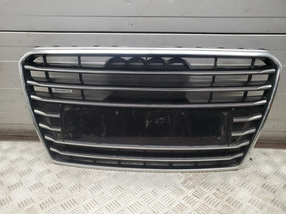 ⭐1945 GRIGLIA ADATTA PER AUDI A7 2010-2014 LOOK S7 NERA PROFILI CROMATI⭐