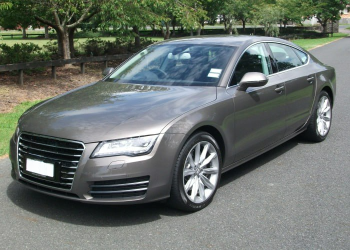 ⭐1945 GRIGLIA ADATTA PER AUDI A7 2010-2014 LOOK S7 NERA PROFILI CROMATI⭐
